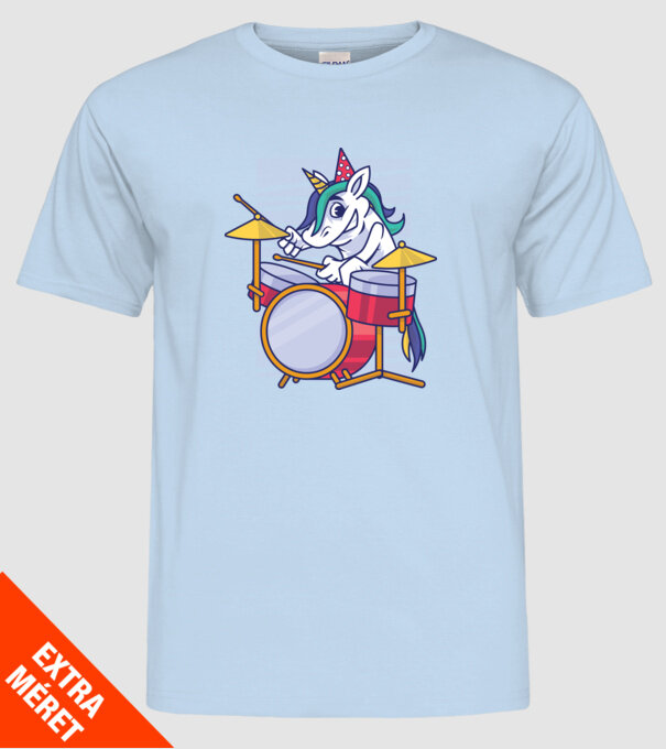 Unicorn Baterist Zi de naștere model albastru deschis pe tricou