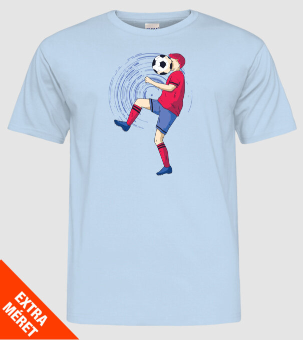 Fotbalist model albastru deschis pe tricou