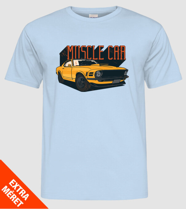 Mașină sport cool model albastru deschis pe tricou