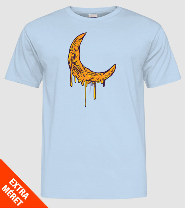 Luna topindu-se model albastru deschis pe tricou