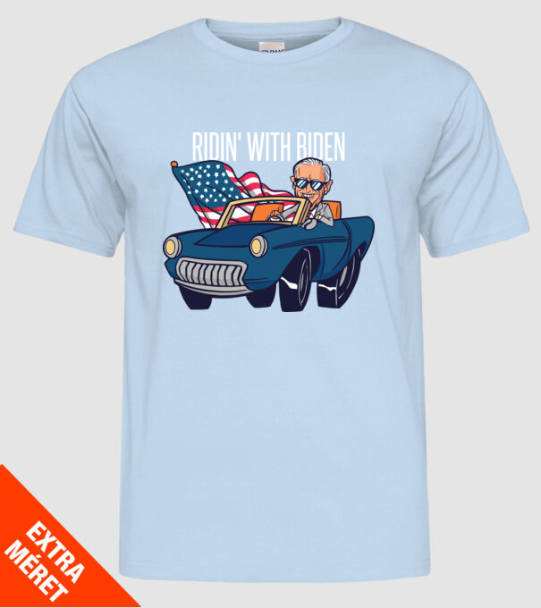 'Ridin'' with Biden - SUA 2020 alegeri' model albastru deschis pe tricou