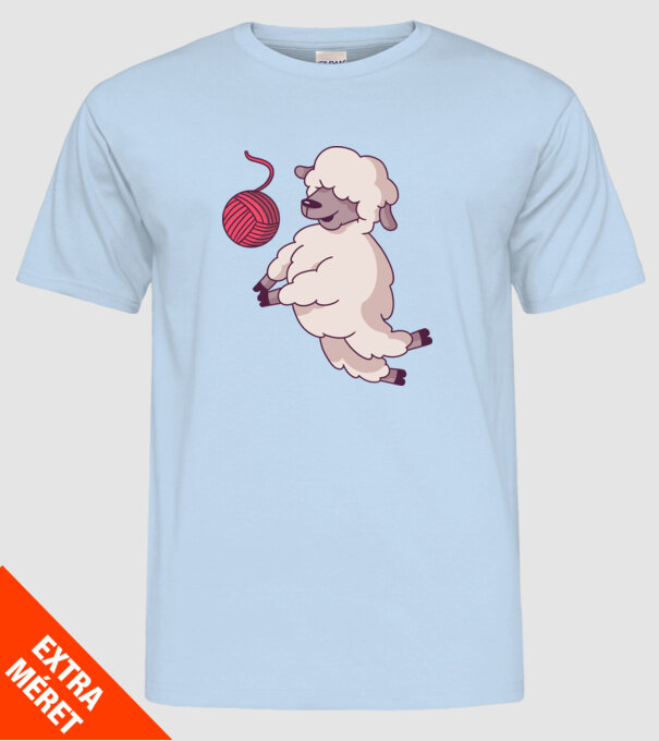 Miel voleibalist model albastru deschis pe tricou