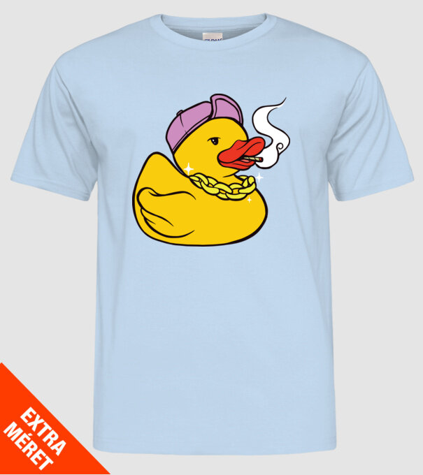 rățușcă de cauciuc Smoker model albastru deschis pe tricou