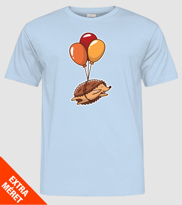Arici cu balon model albastru deschis pe tricou