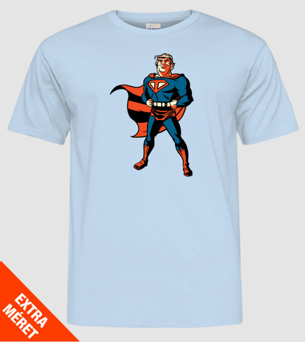 Super Trump Usa 2020 model albastru deschis pe tricou