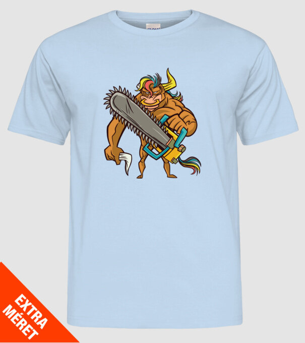 Unicorn Taur model albastru deschis pe tricou