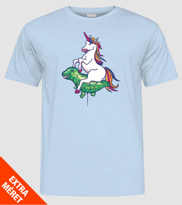 Balon cu Unicorn model albastru deschis pe tricou