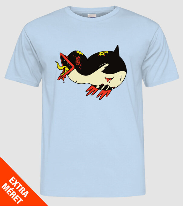 Pinguin Zombie model albastru deschis pe tricou