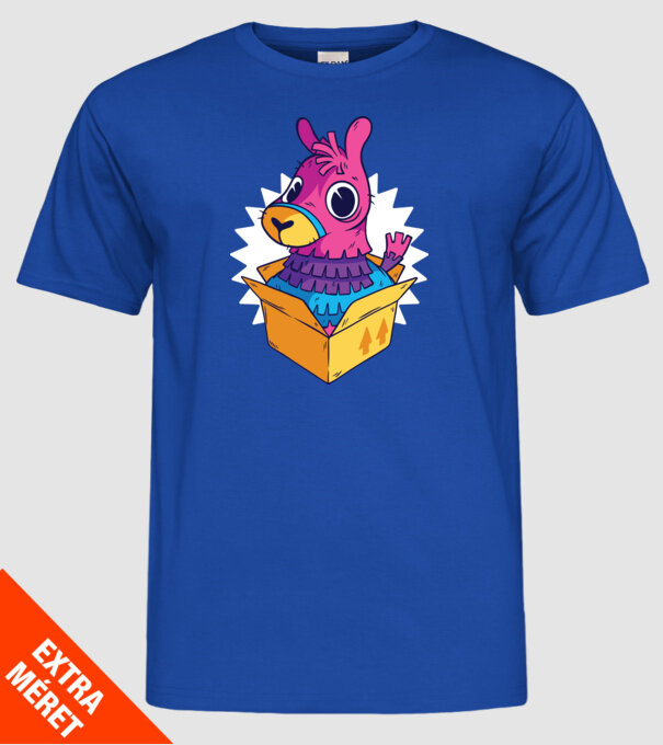 Fortnite Llama model albastru regal pe tricou