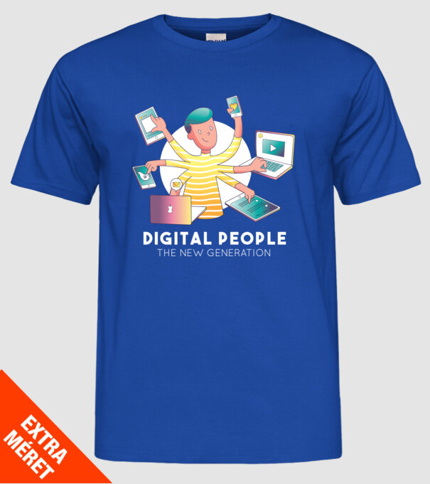 Oamenii multitasking sunt generația viitoare model albastru regal pe tricou