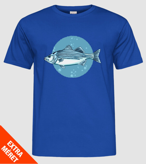 Biban de mare model albastru regal pe tricou