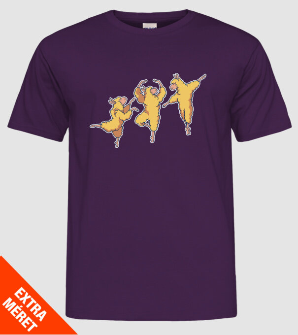 Alpaca Dansatoare model mov pe tricou