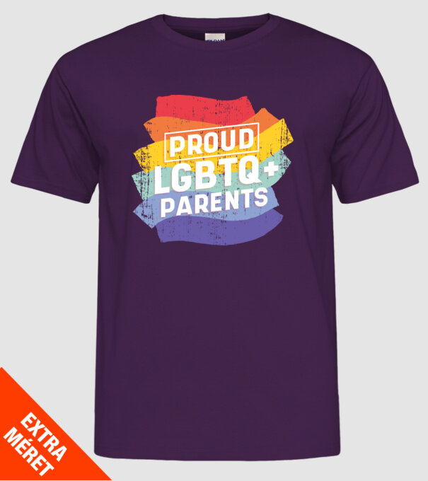 Părinți mândri LGBTQ model mov pe tricou