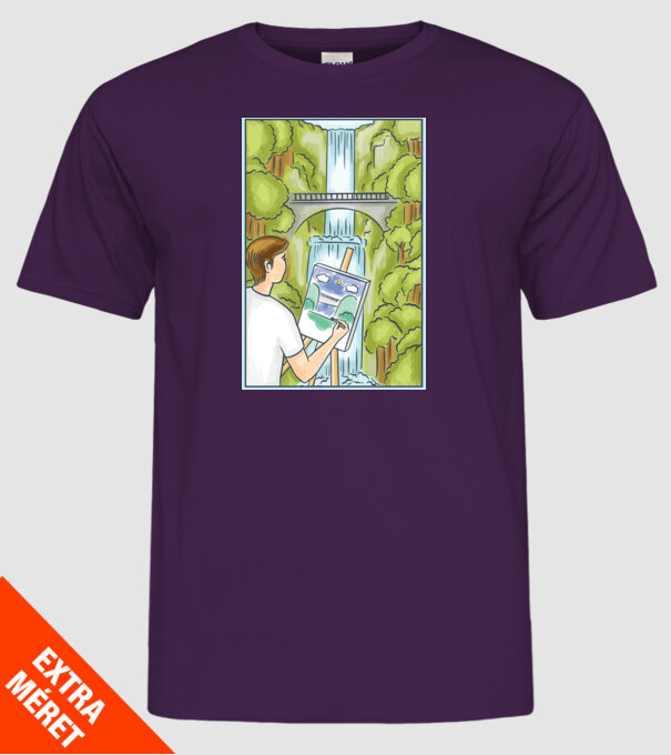 Pictură model mov pe tricou