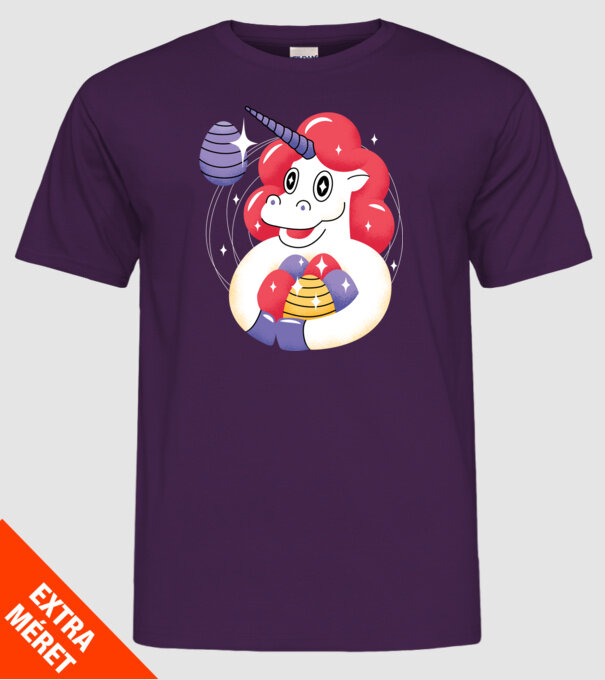 Unicorn de Paște model mov pe tricou