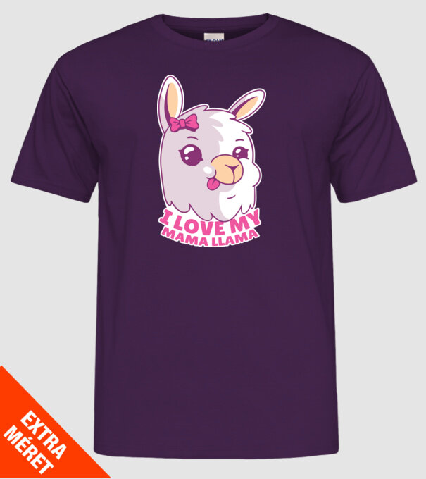 I Love My Papa Llama tricou drăguț cu lamă pentru bunica model mov pe tricou