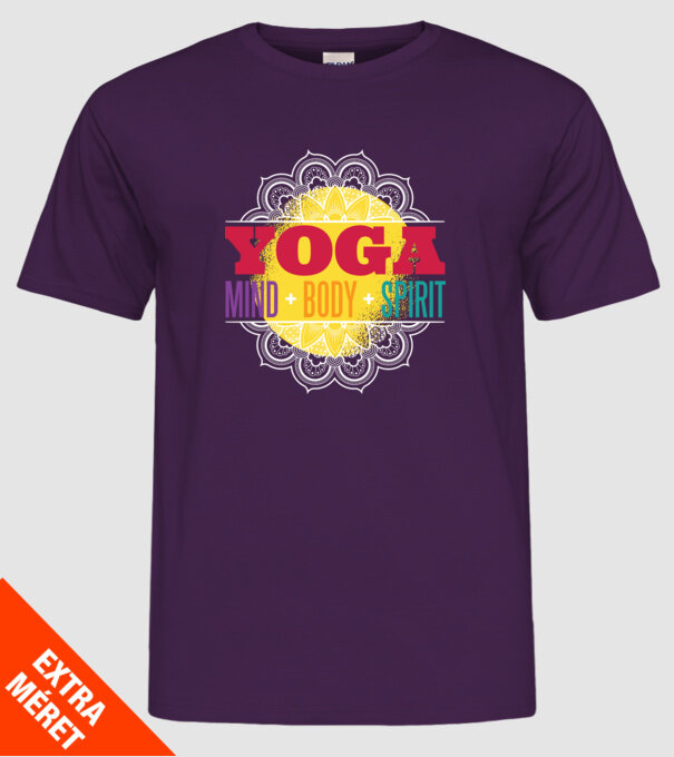 Valori yoga model mov pe tricou