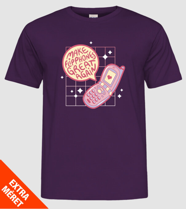 Make Flipphones Great Again Retro model mov pe tricou