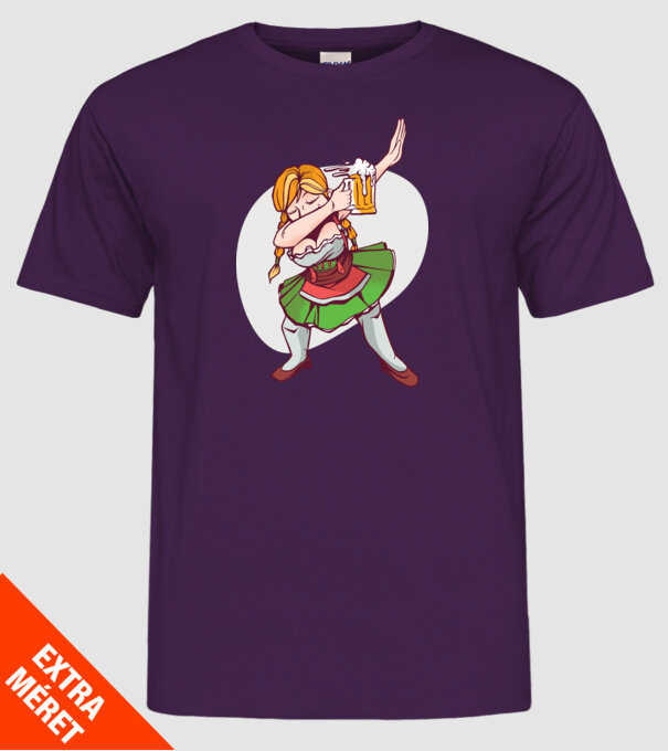 Oktoberfest DAB Fată cu ulcior model mov pe tricou