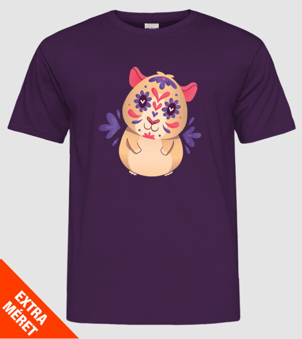 Porcușor de Guineea model mov pe tricou