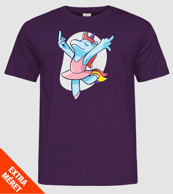Unicorn Balet dans model mov pe tricou