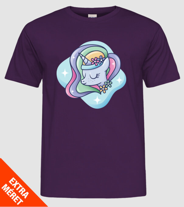 Cap de unicorn model mov pe tricou