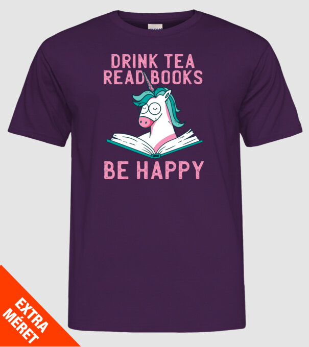 Unicorn Lectură Carte model mov pe tricou