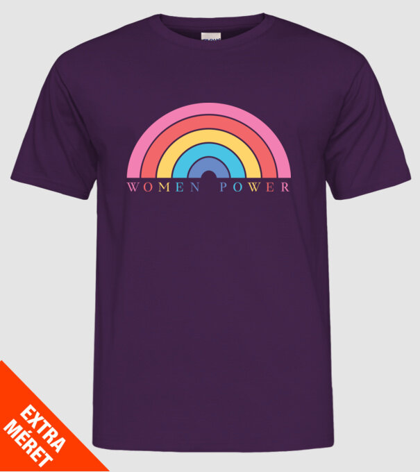 Women Power Curcubeu Ziua Femeii model mov pe tricou