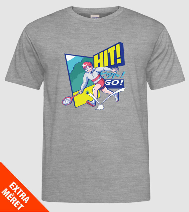Anime Jucător de tenis băiat model gri pe tricou