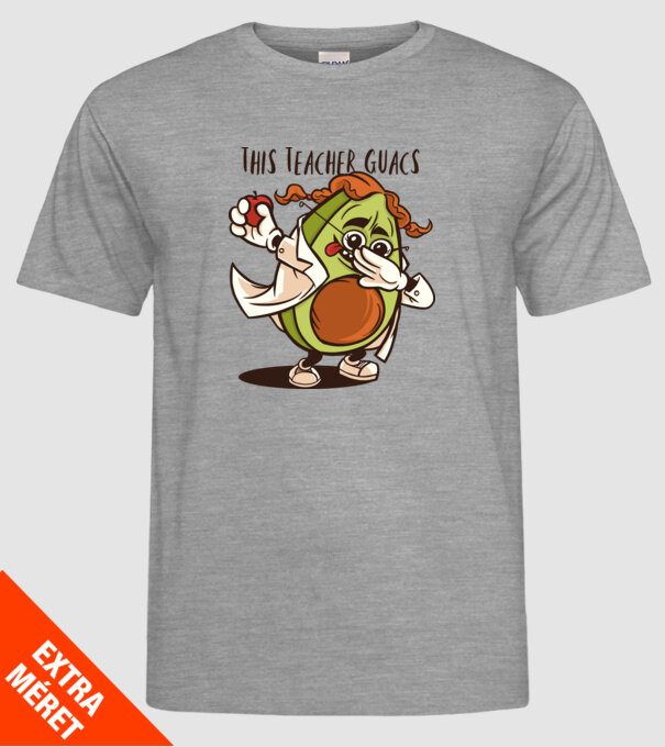 Profesor Avocado DAB model gri pe tricou