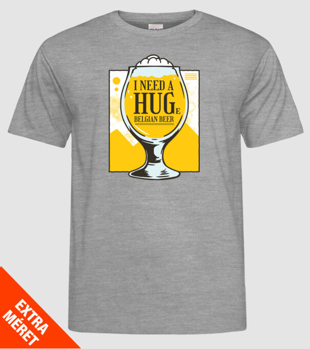 Bere belgiană model gri pe tricou