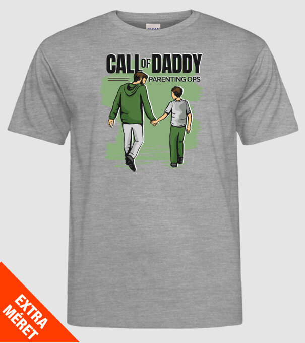 Call of Daddy - Pentru tata model gri pe tricou