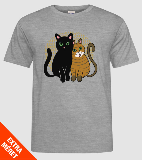 Pisicuțe ghemuite model gri pe tricou