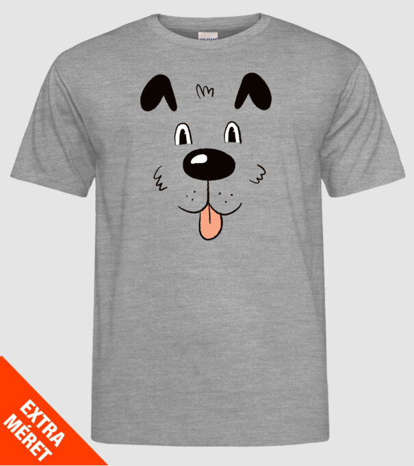 Cap Câine drăguț model gri pe tricou