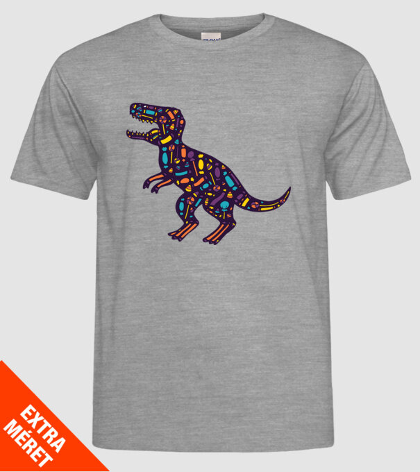 Dino bomboane model gri pe tricou
