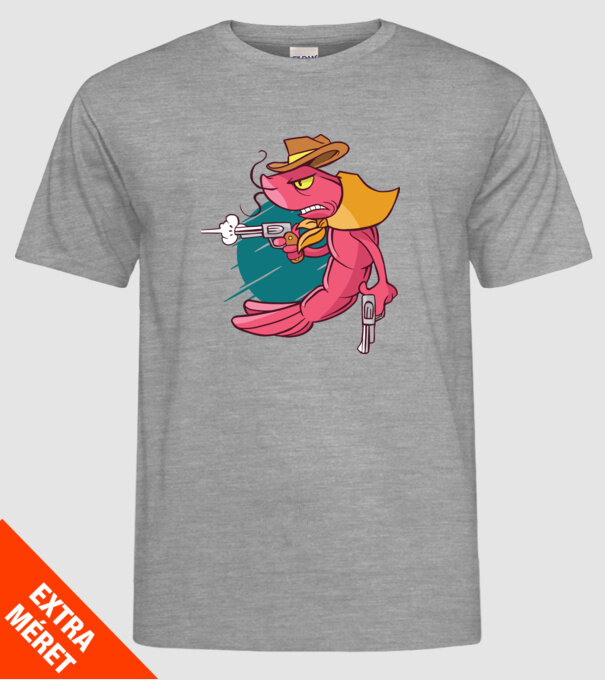 Rac înarmat model gri pe tricou