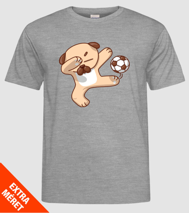 Cățel fotbalist DAB model gri pe tricou