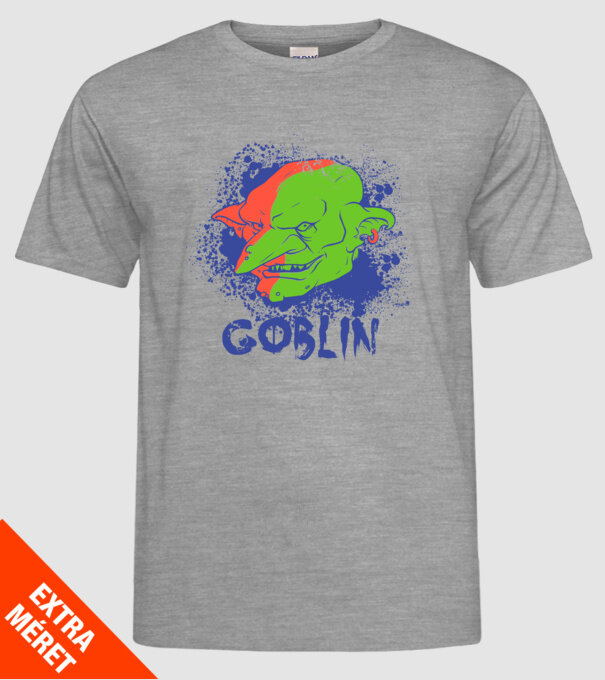 Goblin model gri pe tricou