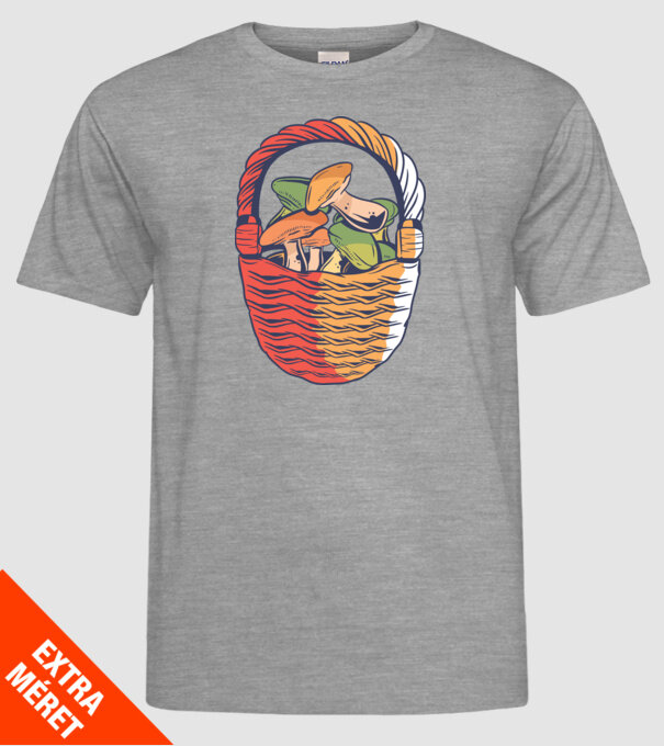 Ciuperci model gri pe tricou