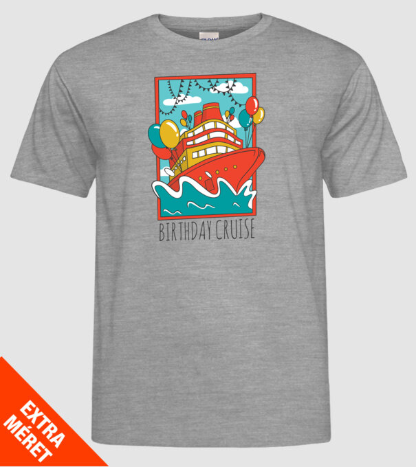 Croazieră model gri pe tricou
