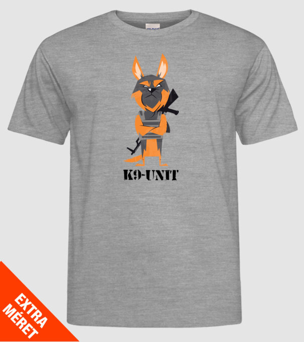 Unitatea K9 - Câine polițist model gri pe tricou