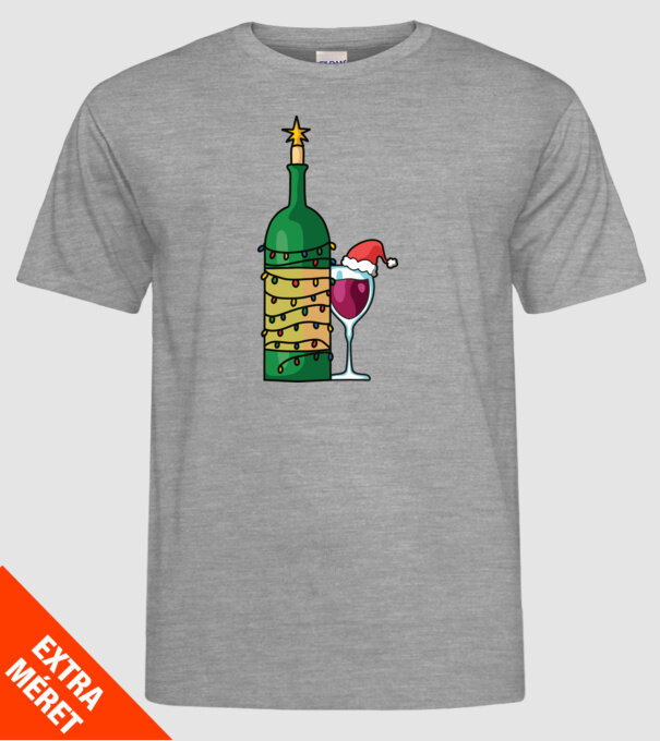 Vin de Crăciun model gri pe tricou