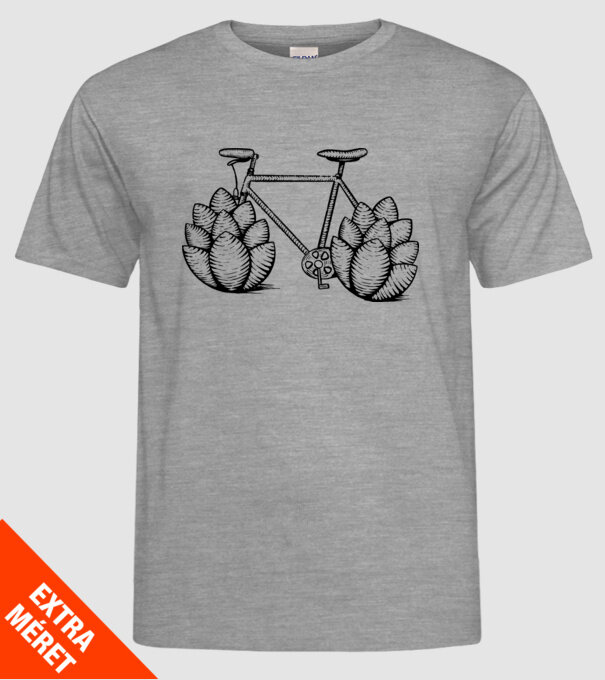 Bicicletă Hamei model gri pe tricou