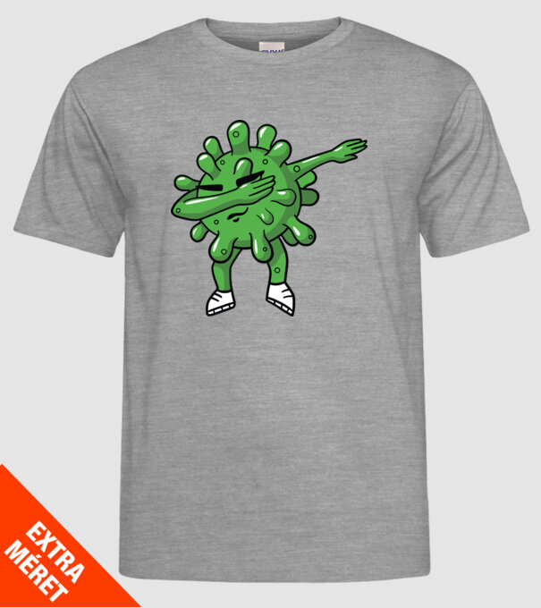Coronavirus DAB dans model gri pe tricou