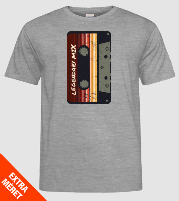 Casetă Legendary Mix model gri pe tricou