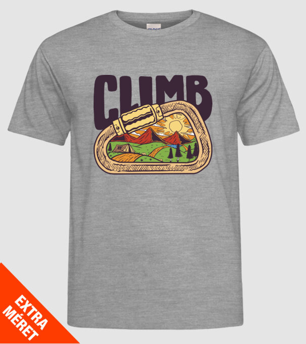 Carabină Alpinist model gri pe tricou