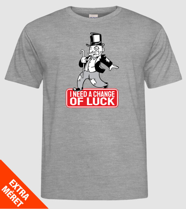 Monopoly - Am nevoie de puțin noroc model gri pe tricou