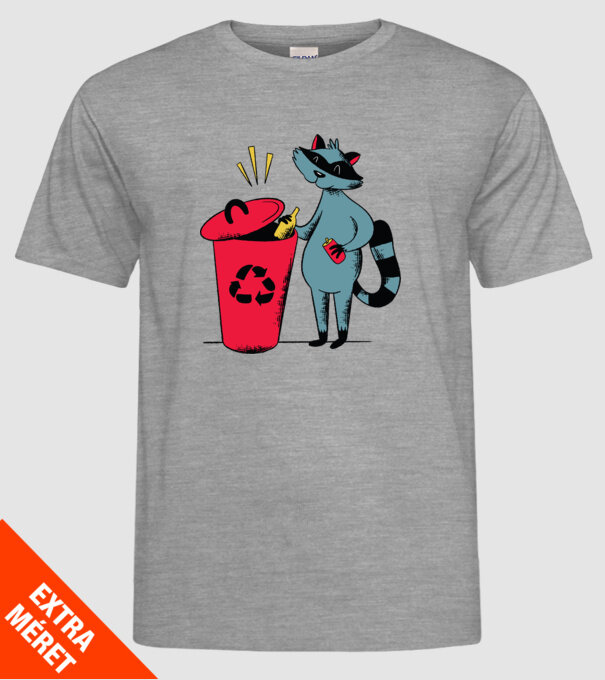 Reciclare Raton model gri pe tricou