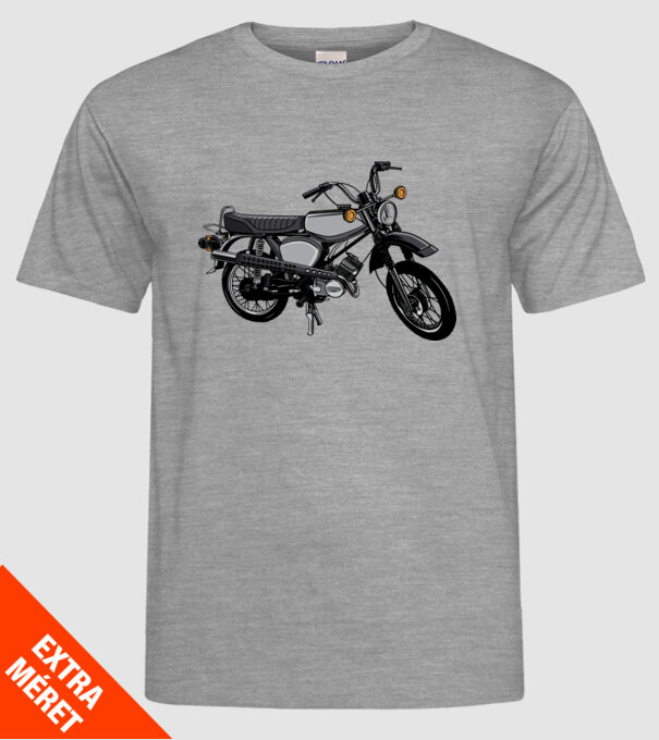Motocicletă model gri pe tricou