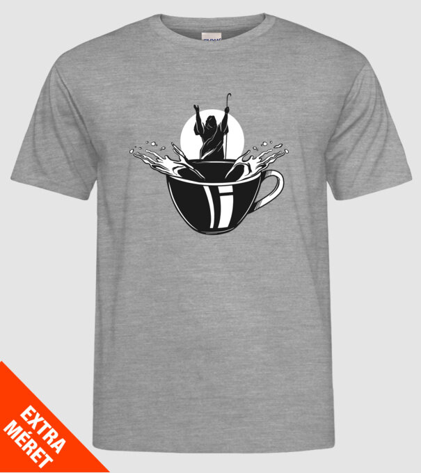 Moise cafea model gri pe tricou